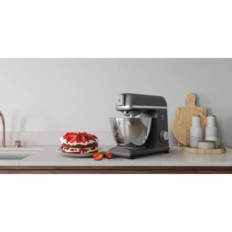 Electrolux E5KM1-6GBP virtuves kombains 1200 W 5 L melns, pelēks