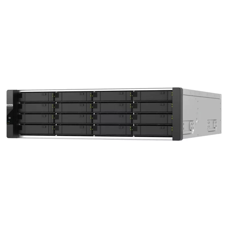 QNAP ES1686dc R2 NAS Rack (3U) Intel® Xeon® D D-2142IT 48 GB DDR4 0 TB QNAP QES melns, pelēks