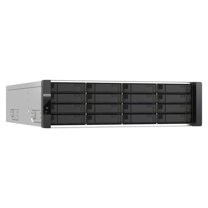 QNAP ES1686dc R2 NAS Rack (3U) Intel® Xeon® D D-2142IT 48 GB DDR4 0 TB QNAP QES melns, pelēks