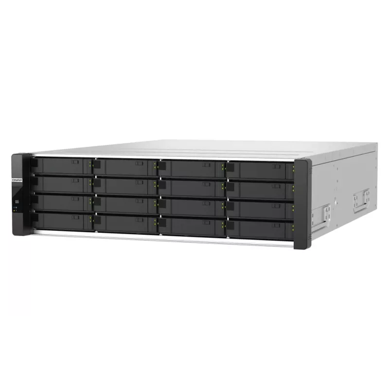 QNAP ES1686dc R2 NAS Rack (3U) Intel® Xeon® D D-2142IT 48 GB DDR4 0 TB QNAP QES melns, pelēks