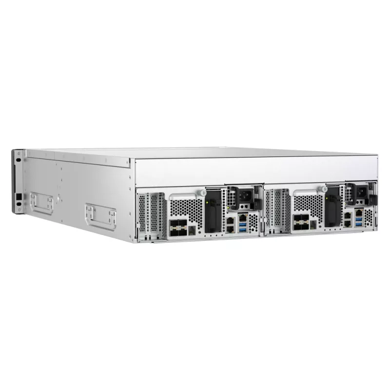QNAP ES1686dc R2 NAS Rack (3U) Intel® Xeon® D D-2142IT 48 GB DDR4 0 TB QNAP QES melns, pelēks