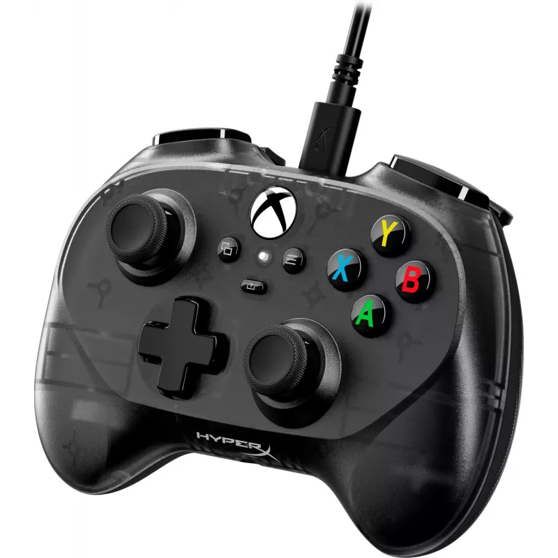 HyperX Clutch Tanto Mini WD spēļu kontrolieris, kursorsvira, Xbox, Xbox One, vadu, USB, melns, 2,95 m