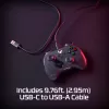 HyperX Clutch Tanto Mini WD spēļu kontrolieris, kursorsvira, Xbox, Xbox One, vadu, USB, melns, 2,95 m