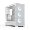 Fractal Design Pop 2 Air balta TG RGB Midi Tower datora korpuss — ATX/Micro‑ATX/Mini‑ITX, rūdīts stikls, 3x120mm priekšējie ventilatori