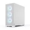 Fractal Design Pop 2 Air balta TG RGB Midi Tower datora korpuss — ATX/Micro‑ATX/Mini‑ITX, rūdīts stikls, 3x120mm priekšējie ventilatori