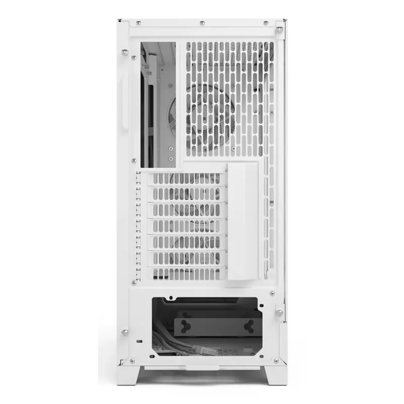 Fractal Design Pop 2 Air balta TG RGB Midi Tower datora korpuss — ATX/Micro‑ATX/Mini‑ITX, rūdīts stikls, 3x120mm priekšējie ventilatori