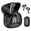 Bezvadu ievietojamās austiņas Audiocore AC591 PRO — hibrīda ANC, ENC, 6 mikrofoni, USB‑C uzlāde, līdz 9h atskaņošanas, Tuya saderīgas, melnas