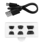 Bezvadu ievietojamās austiņas Audiocore AC591 PRO — hibrīda ANC, ENC, 6 mikrofoni, USB‑C uzlāde, līdz 9h atskaņošanas, Tuya saderīgas, melnas