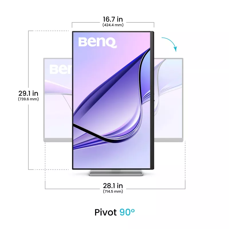 Datora monitors BenQ MA320UP 31,5 collas (80 cm) 3840 x 2160 4K IPS matēts, 5 ms, USB-C, iebūvēti skaļruņi, VESA, balts