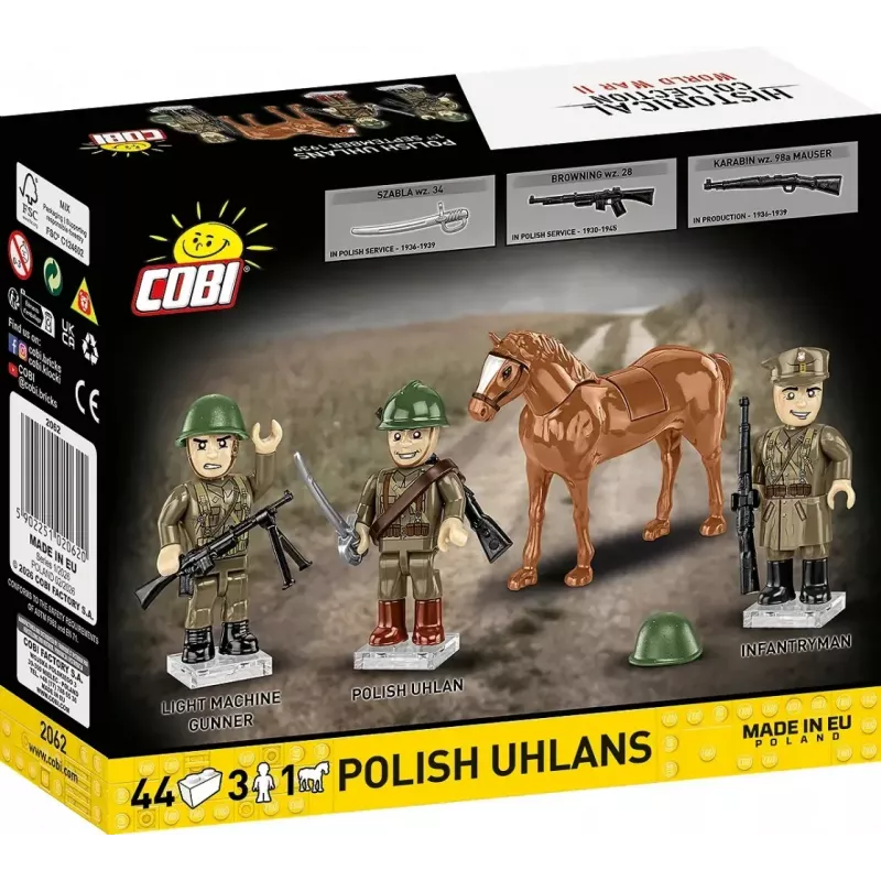 Cobi Blocks Polijas ulāni 44 bloku konstrukciju komplekts COIB-2062