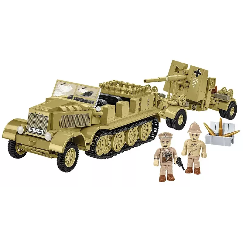 Cobi Blocks Sd.Kfz.8 velk 8.8 cm Flak 36 būvkomplekts, 975 gabali