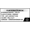 Cobi Blocks Sd.Kfz.8 velk 8.8 cm Flak 36 būvkomplekts, 975 gabali