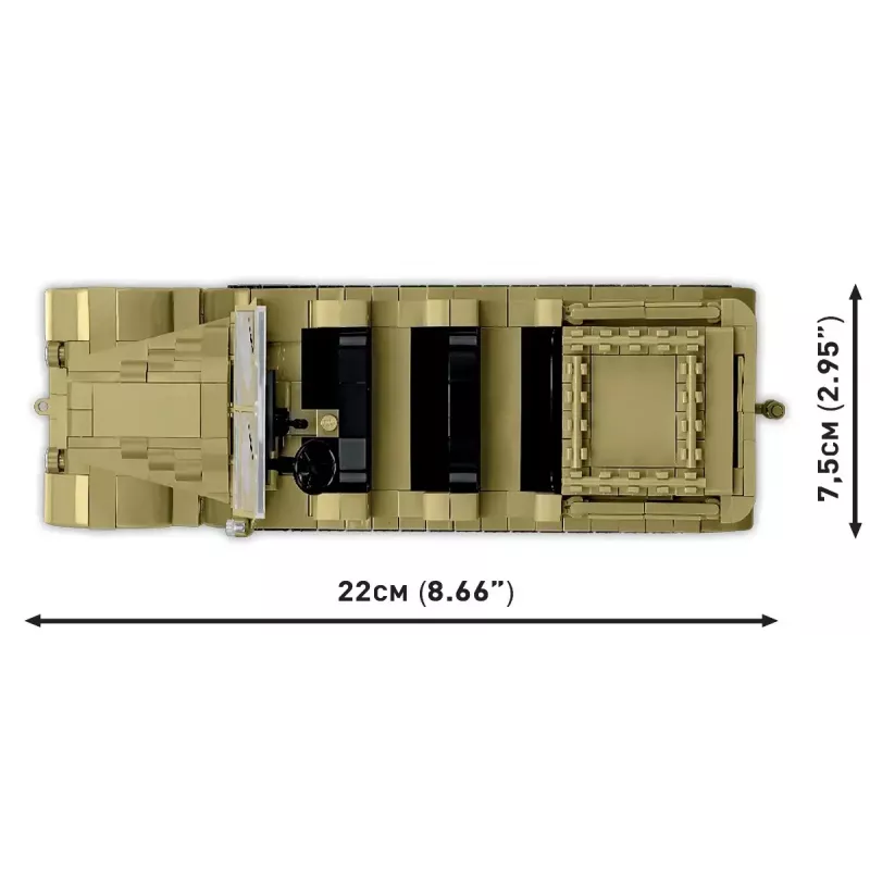 Cobi Blocks Sd.Kfz.8 velk 8.8 cm Flak 36 būvkomplekts, 975 gabali