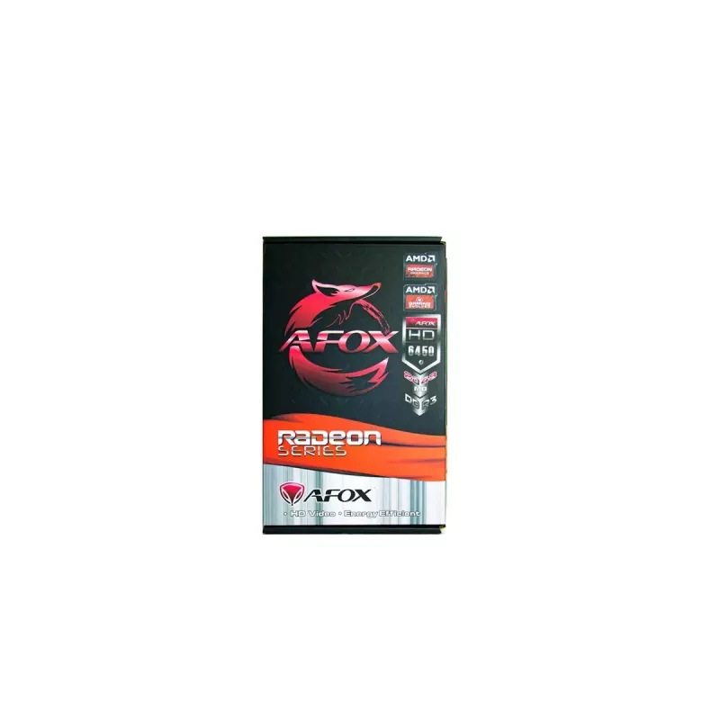 Grafikas karte AFOX Radeon HD 6450 2GB DDR3 64-bit DVI HDMI VGA zema profila pasīvā AF6450-2048D3L9-V2