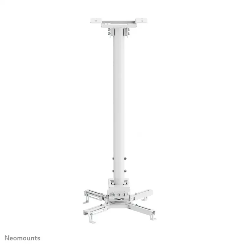 Neomounts CL25-550WH1 projektora griestu stiprinājums - augstums 74,5-114,5 cm - viegla uzstādīšana - pilna kustība