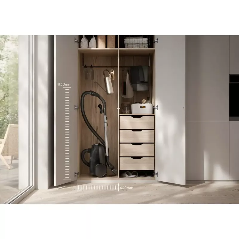 Cilindriskais putekļsūcējs Electrolux EB61CWPTD — 850 W, 3,5 L putekļu maisiņš, sausā tīrīšana, rozā