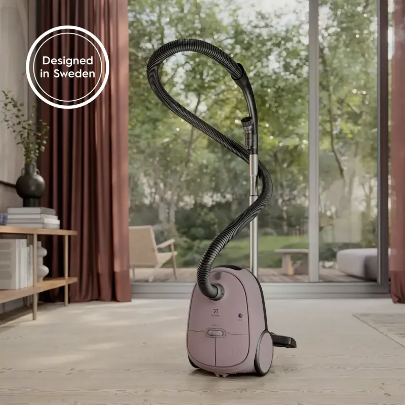 Cilindriskais putekļsūcējs Electrolux EB61CWPTD — 850 W, 3,5 L putekļu maisiņš, sausā tīrīšana, rozā