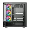 Datora korpuss MODECOM VOLCANO AQ200 ARGB MIDI melns
