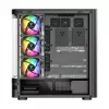 Datora korpuss MODECOM VOLCANO AQ200 ARGB MIDI melns