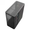 Datora korpuss MODECOM VOLCANO AQ400 ARGB MIDI Melns — MODECOM MC-A-AQ400-4FA-B