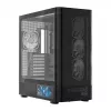 Datora korpuss MODECOM VOLCANO AQ400 ARGB MIDI Melns — MODECOM MC-A-AQ400-4FA-B