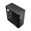Datora korpuss MODECOM VOLCANO AQ400 ARGB MIDI Melns — MODECOM MC-A-AQ400-4FA-B