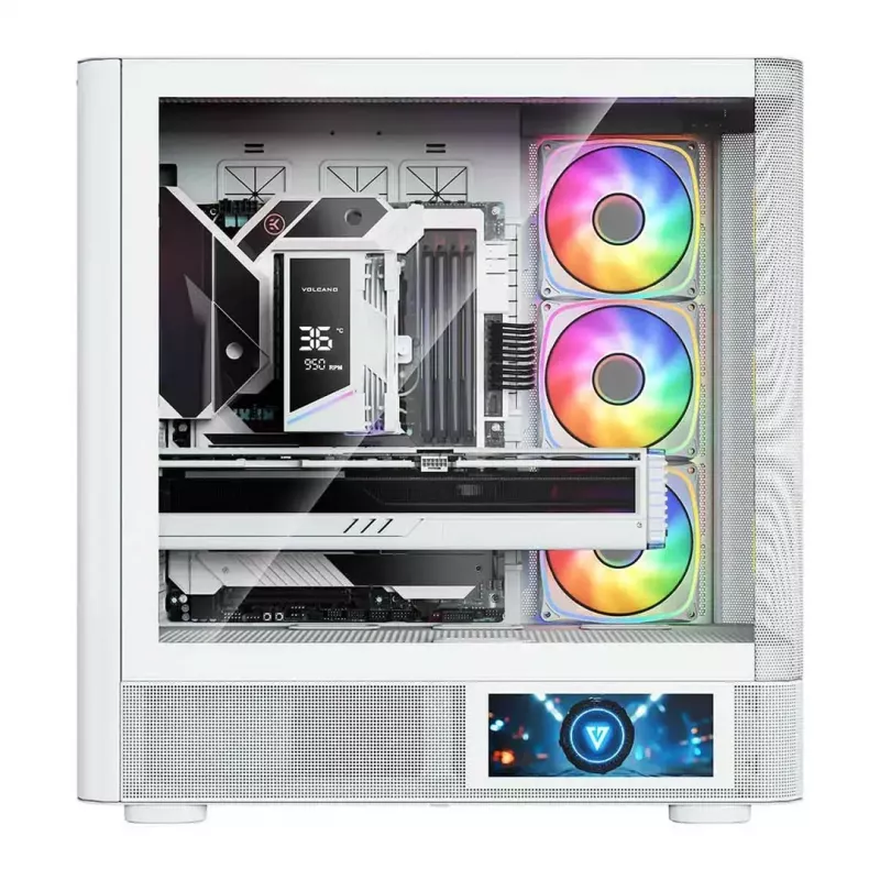 MODECOM VOLCANO AQ400 ARGB MIDI torņa datora korpuss, balts