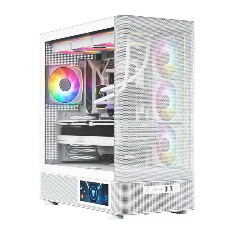 MODECOM VOLCANO AQ400 ARGB MIDI torņa datora korpuss, balts