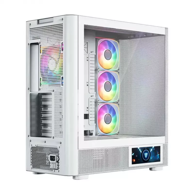 MODECOM VOLCANO AQ400 ARGB MIDI torņa datora korpuss, balts