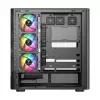 Datora korpuss MODECOM VOLCANO AQ500 ARGB MIDI melns