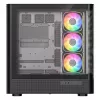Datora korpuss MODECOM VOLCANO AQ500 ARGB MIDI melns