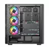 Datora korpuss MODECOM VOLCANO AQ500 ARGB MIDI melns