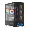 Datora korpuss MODECOM VOLCANO AQ500 ARGB MIDI melns