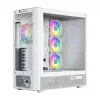 Datorkorpuss MODECOM VOLCANO AQ500 ARGB MIDI balts
