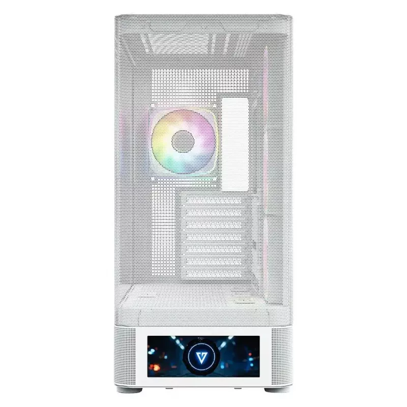 Datorkorpuss MODECOM VOLCANO AQ500 ARGB MIDI balts