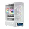 Datorkorpuss MODECOM VOLCANO AQ500 ARGB MIDI balts