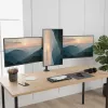 Monitora stiprinājums MACLEAN MC-137 — gāzes atspere, 3 monitoriem 17 collas–27 collas, 2–8 kg katram, melns