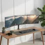 Monitora stiprinājums MACLEAN MC-137 — gāzes atspere, 3 monitoriem 17 collas–27 collas, 2–8 kg katram, melns