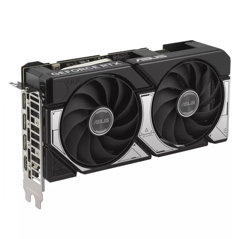 Grafikas karte ASUS GeForce RTX 5060 Ti Dual — 8 GB GDDR7, 128 bitu, PCIe 5.0, aktīvā dzesēšana (2 ventilatori), maks. 7680×4320