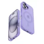 Crong Hybrid Matte Magnetic MagSafe vāciņš priekš iPhone 17 — Translucent Lavender, PC+TPU