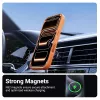 Crong Hybrid Matte Magnetic MagSafe maciņš iPhone 17 Pro — PC+TPU, caurspīdīgi oranžs