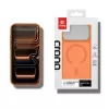 Crong Hybrid Matte Magnetic MagSafe vāciņš iPhone 17 Pro Max — PC+TPU, caurspīdīgi oranžs