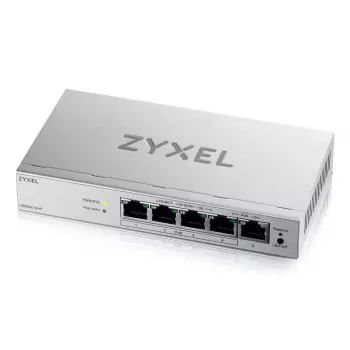 Pārvaldāms L2 Gigabit PoE galda slēdzis Zyxel GS1200-5HPV3 — 5x Gigabit (10/100/1000), PoE, DC-in, 10 Gbps komutācijas jauda