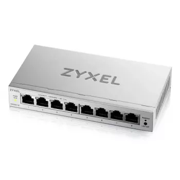 Pārvaldāms L2 Gigabit Ethernet tīkla komutators Zyxel GS1200-8V3 — 8x RJ-45 10/100/1000, 16 Gbit/s, MAC 4000, galda, pelēks