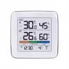 Bezvadu laika stacija GreenBlue GB169 — iekštelpu/ārtelpu temperatūra un mitrums, pulkstenis, modinātājs, darbības rādiuss līdz 60 m, izvēlama °C/°F