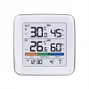 Bezvadu laika stacija GreenBlue GB169 — iekštelpu/ārtelpu temperatūra un mitrums, pulkstenis, modinātājs, darbības rādiuss līdz 60 m, izvēlama °C/°F