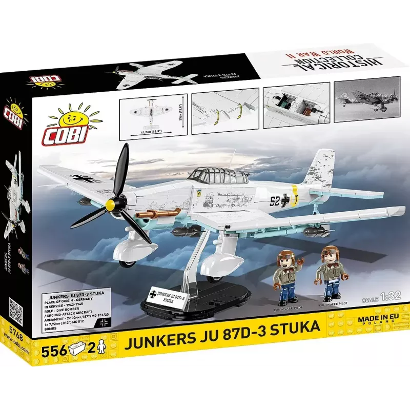 Cobi Blocks Junkers JU 87D-3 Stuka būvkomplekts 556 gabali