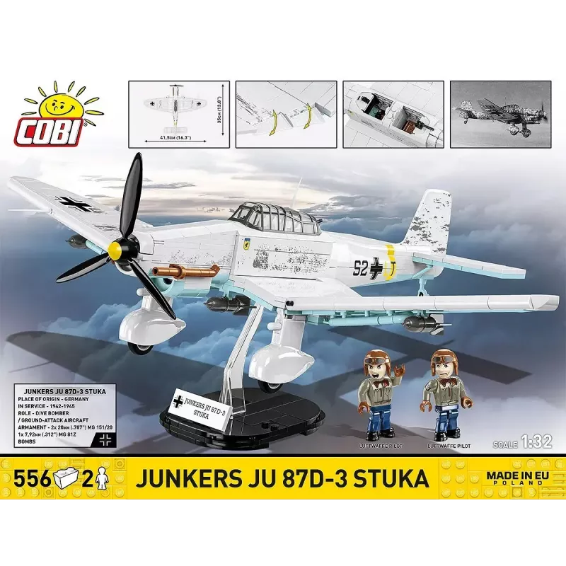Cobi Blocks Junkers JU 87D-3 Stuka būvkomplekts 556 gabali