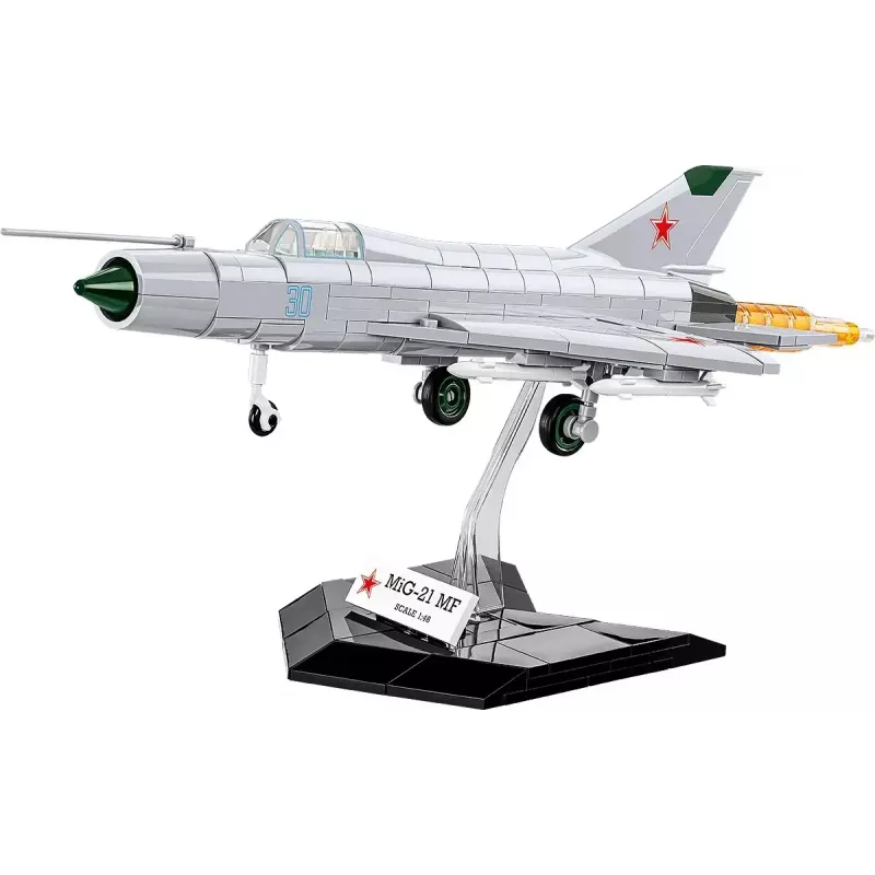 Cobi Mig-21 MF konstruktoru bloki 381 gabalu komplekts — rotaļlietu modelis būvēšanai