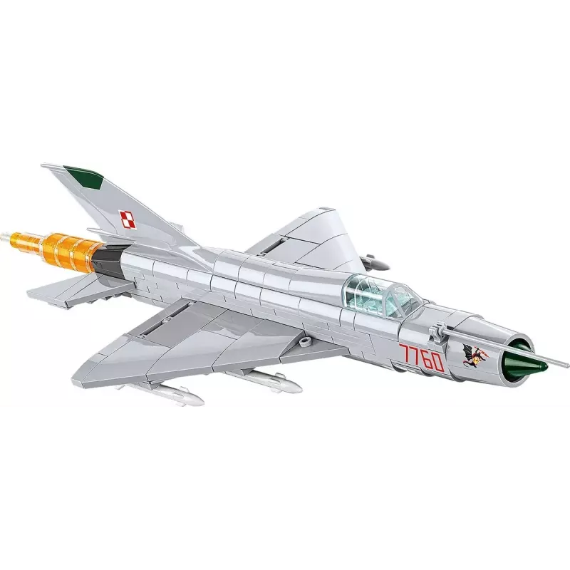 Cobi Mig-21 MF konstruktoru bloki 381 gabalu komplekts — rotaļlietu modelis būvēšanai